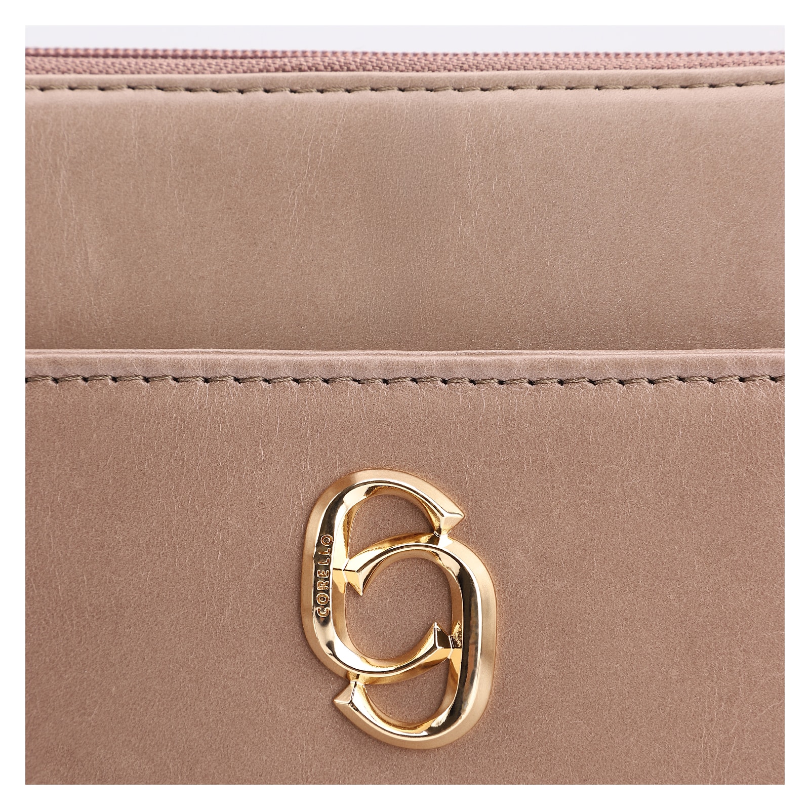 Bolsa Transversal Couro Bege
