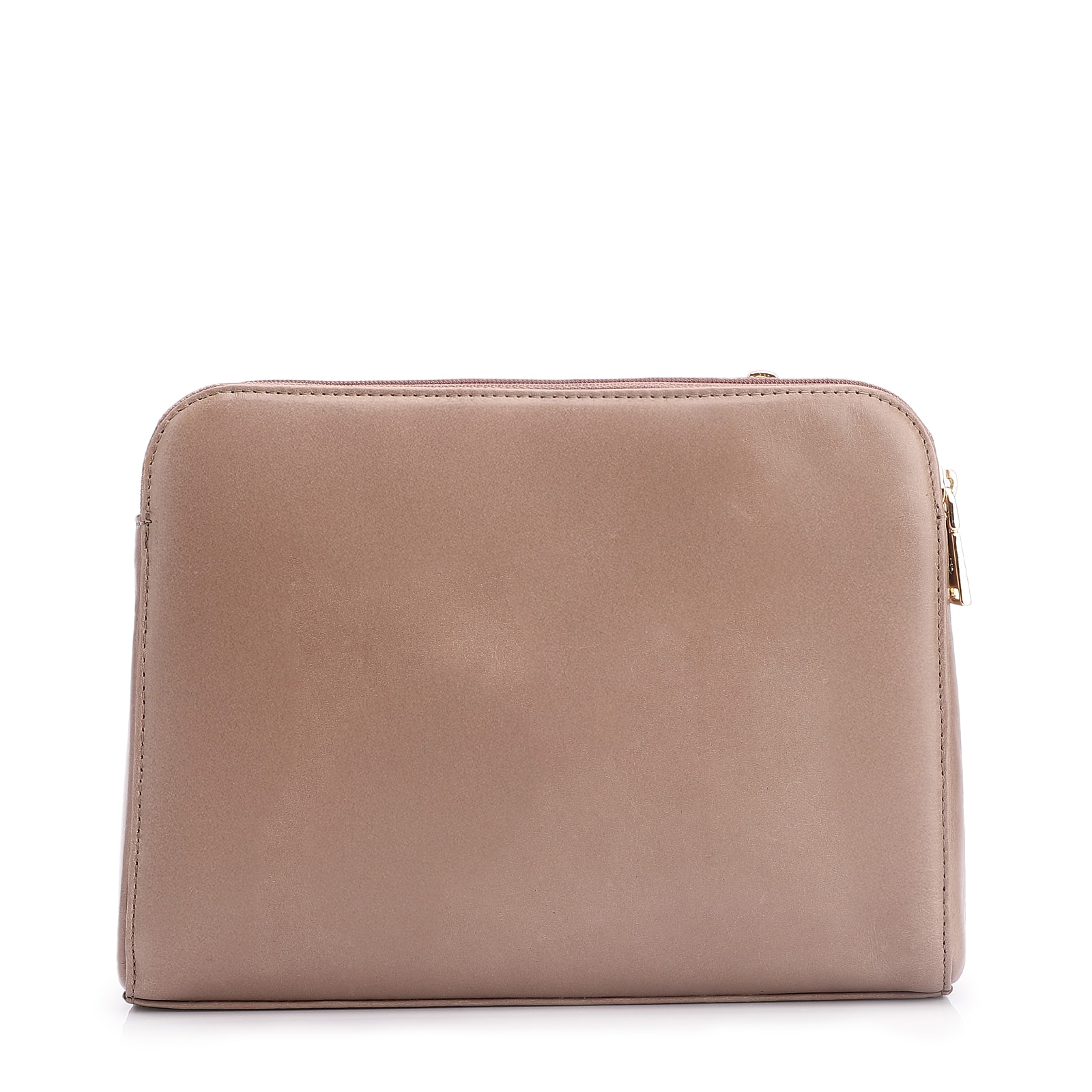 Bolsa Transversal Couro Bege
