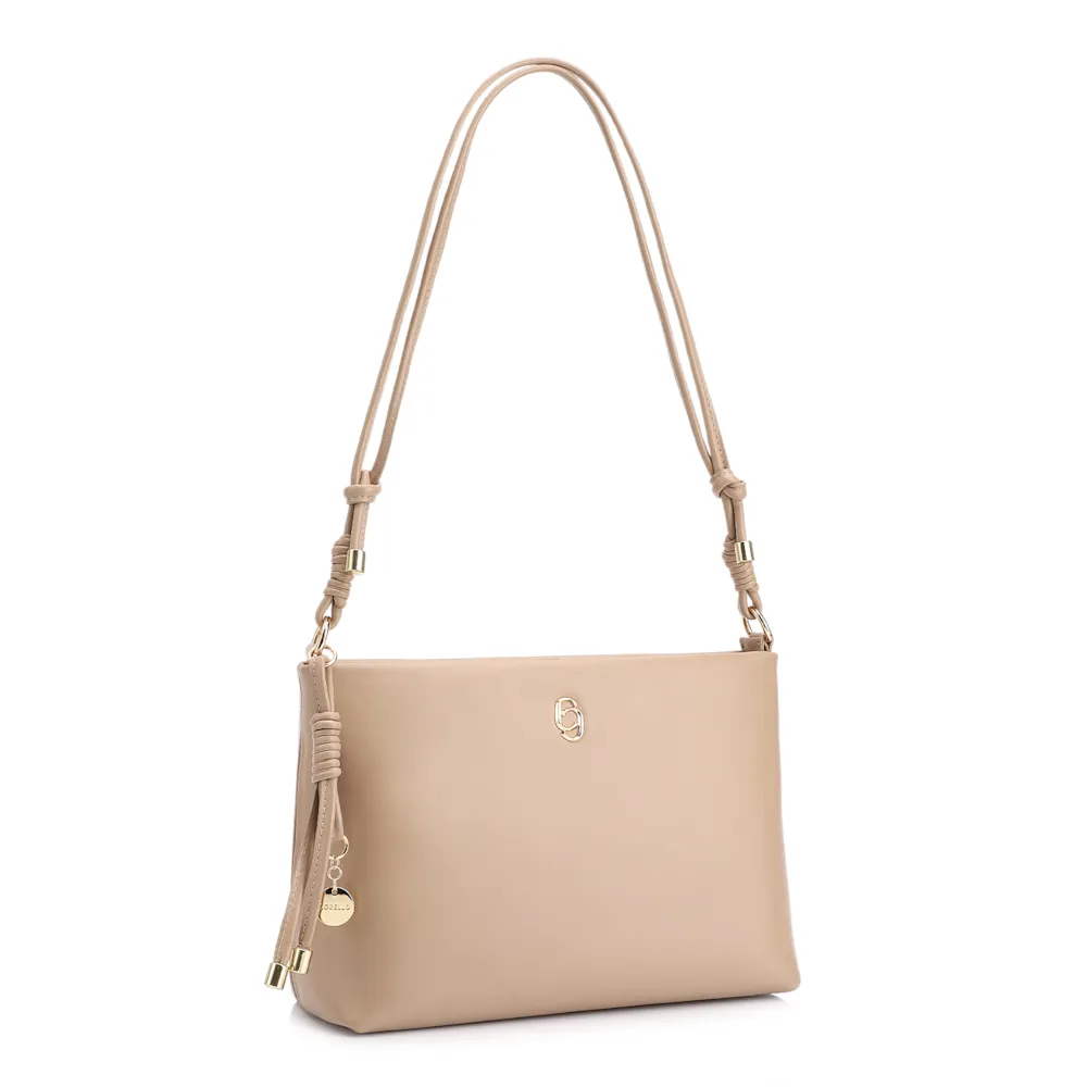 Bolsa Transversal Couro Bege - imagem 3