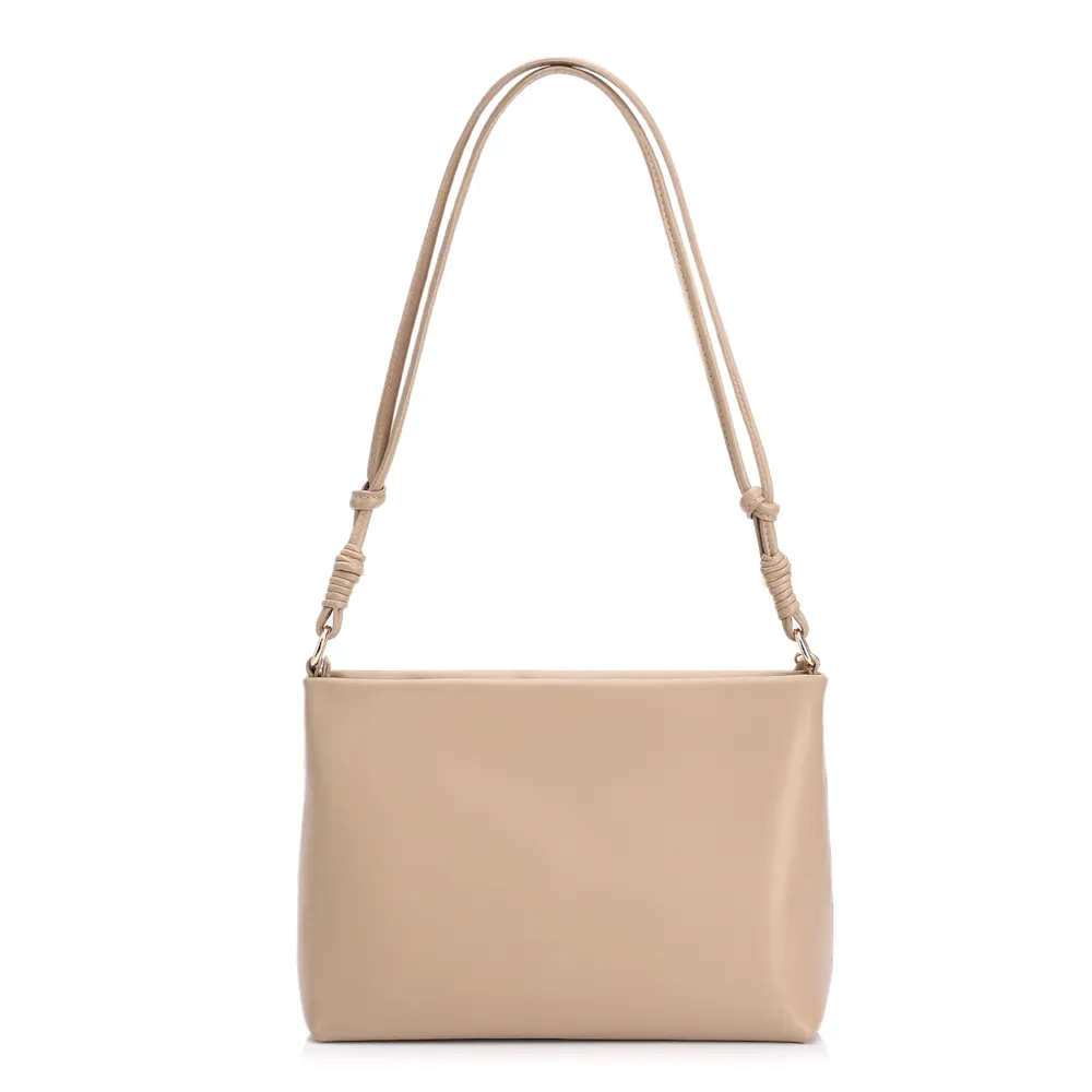 Bolsa Transversal Couro Bege - imagem 4