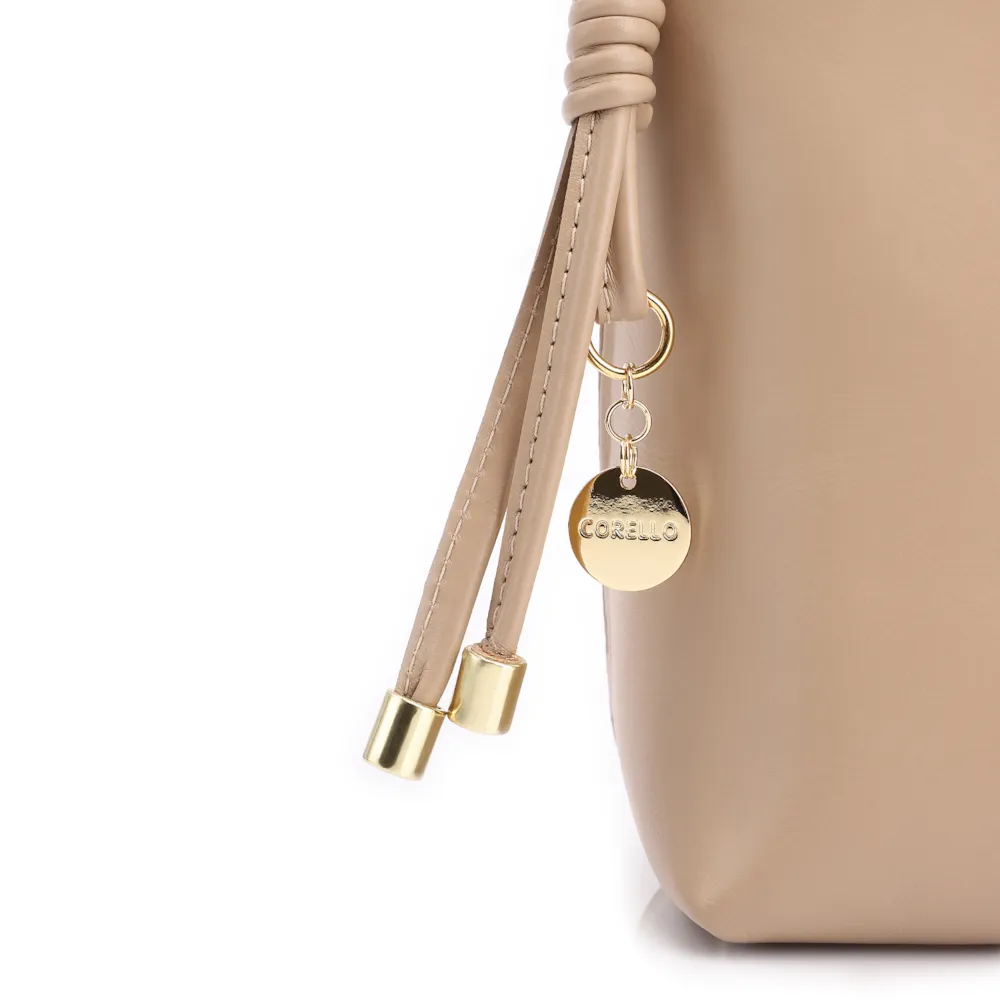 Bolsa Transversal Couro Bege - imagem 7