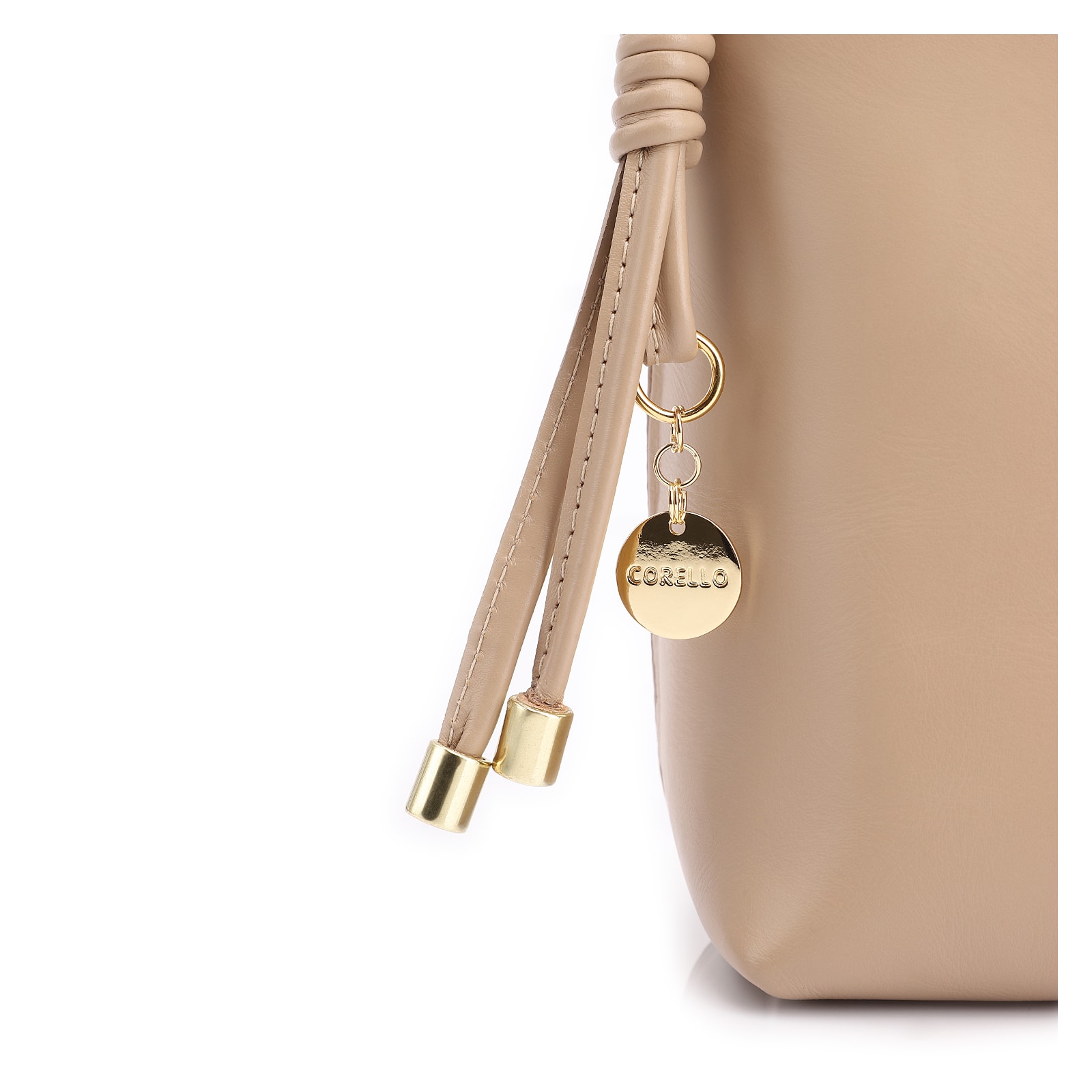 Bolsa Transversal Couro Bege