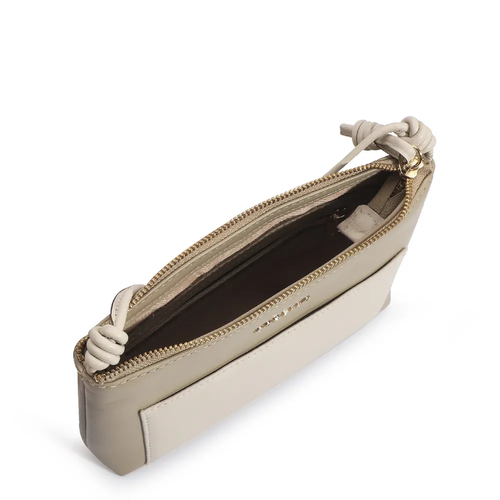 Bolsa Transversal Couro Bege/Off White - imagem 4