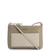 Bolsa Transversal Couro Bege/Off White - imagem 1