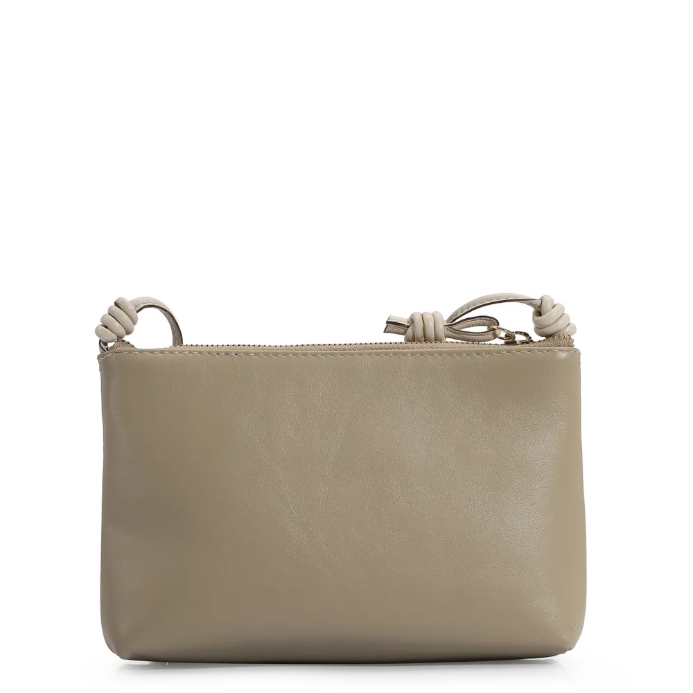 Bolsa Transversal Couro Bege/Off White - imagem 3