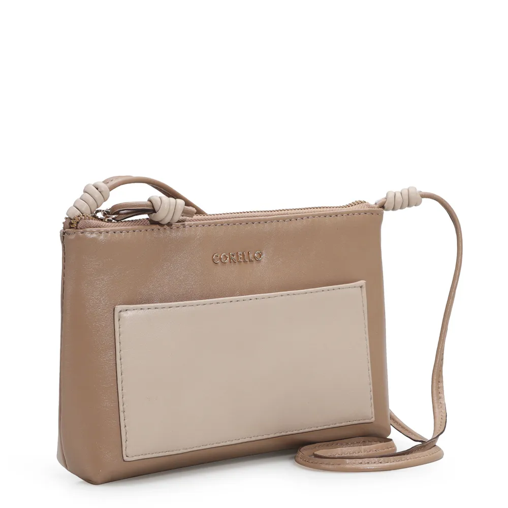 Bolsa Transversal Couro Bege/Vanilla - imagem 3