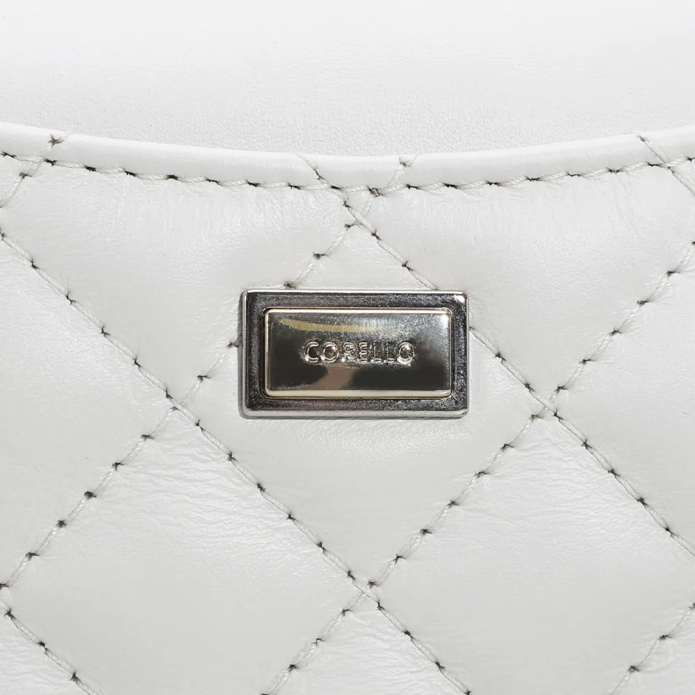 Bolsa Transversal Couro Branco - imagem 5
