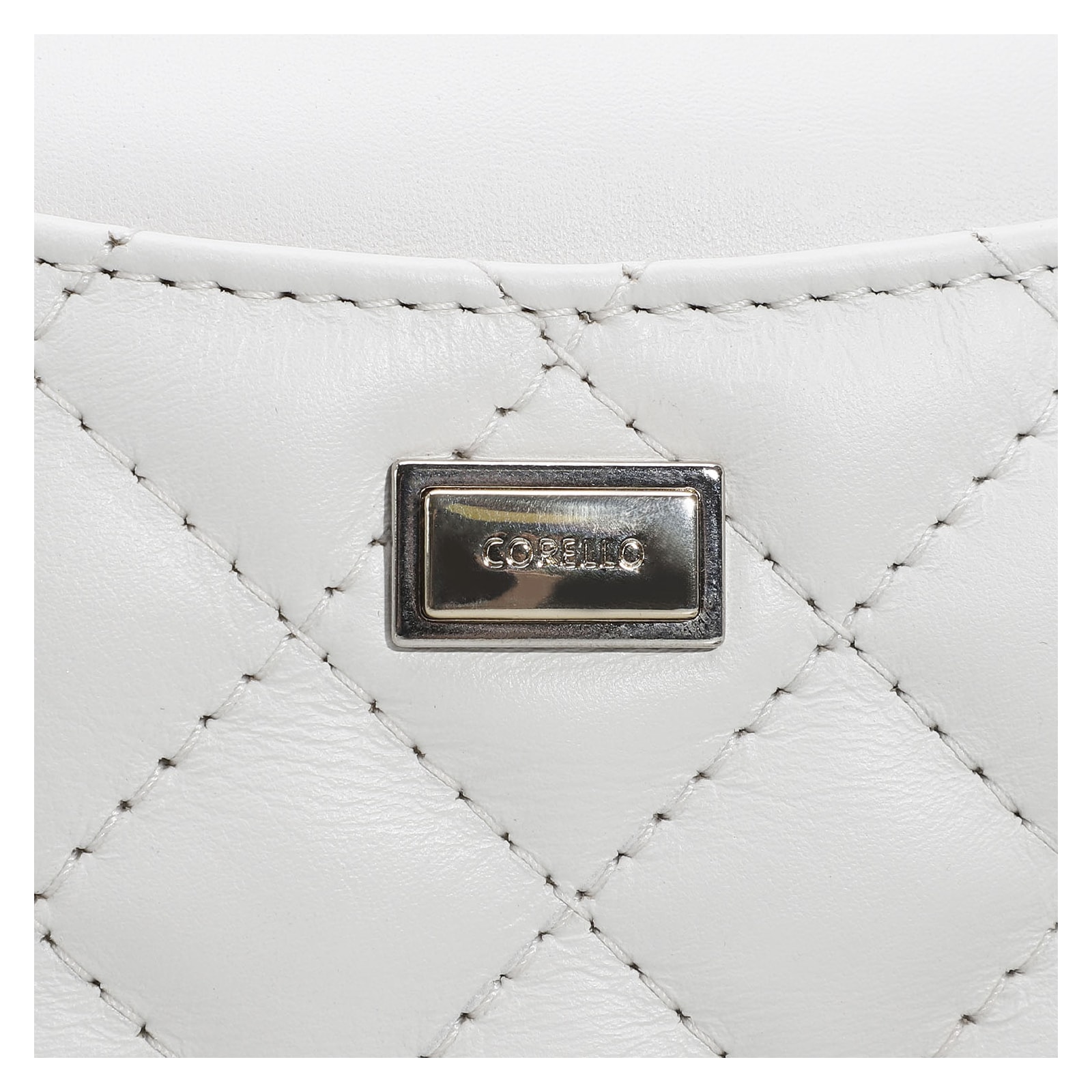 Bolsa Transversal Couro Branco
