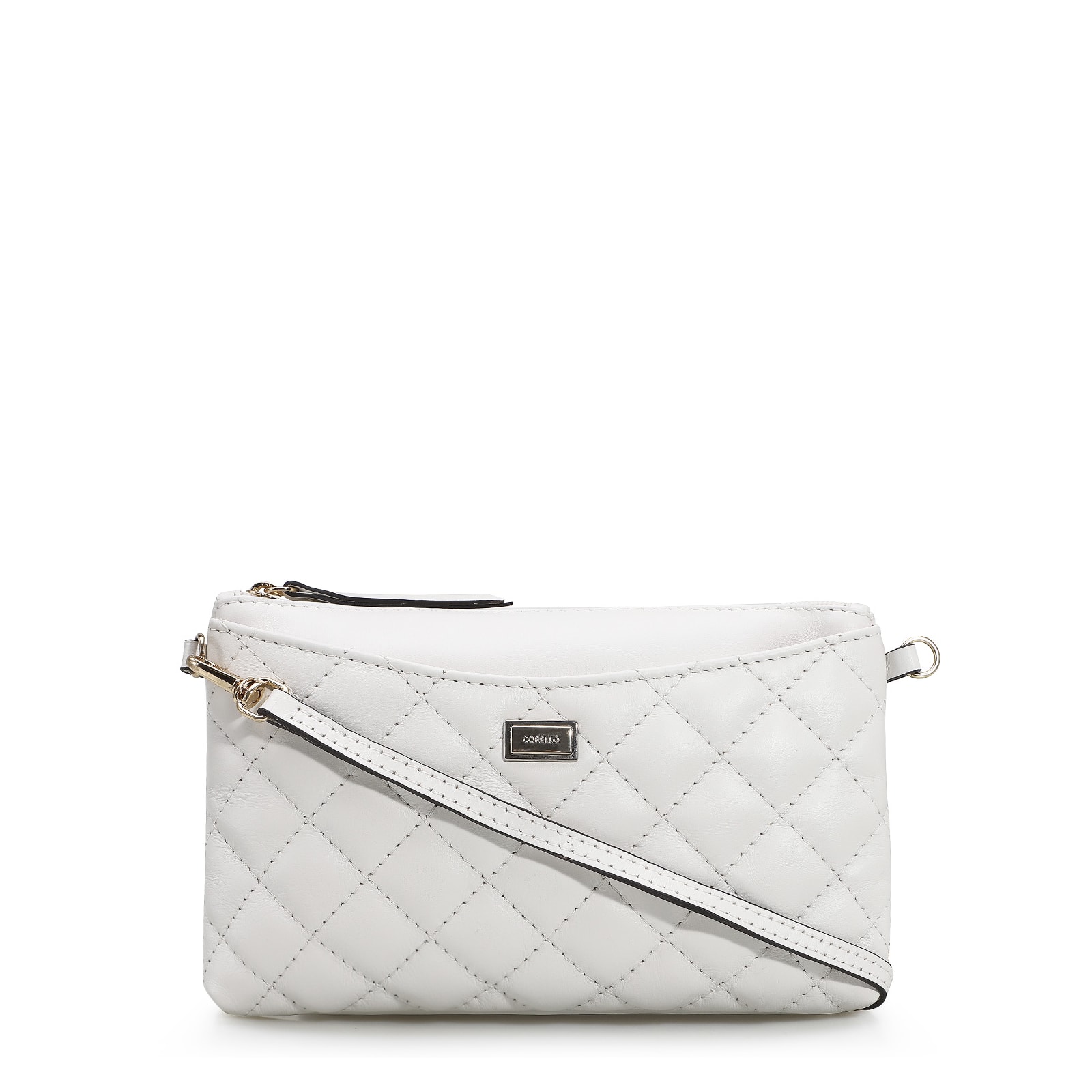 Bolsa Transversal Couro Branco