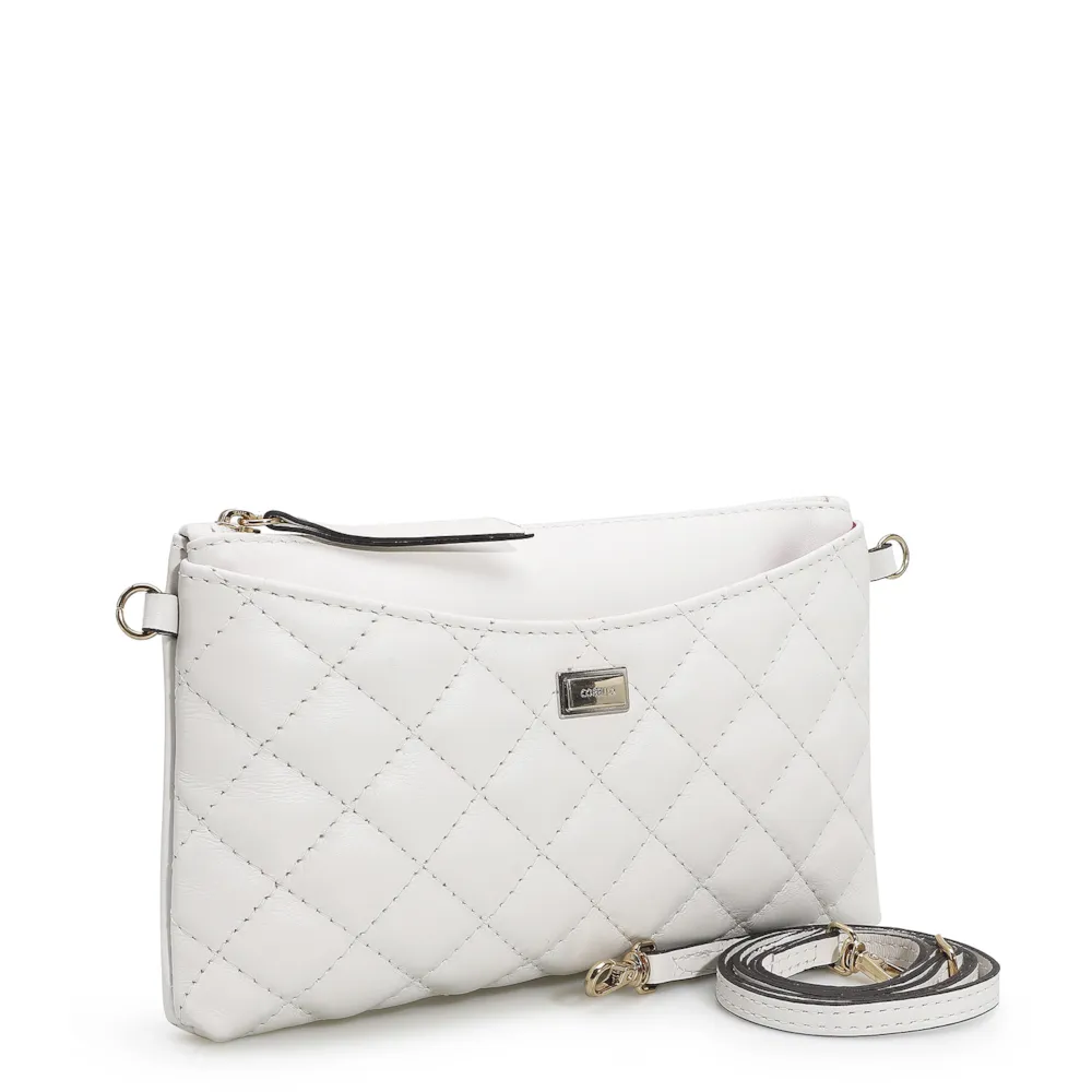 Bolsa Transversal Couro Branco - imagem 2