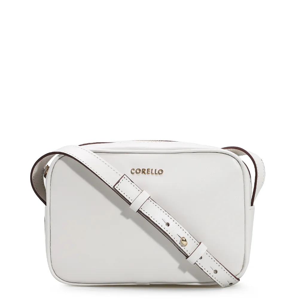 Bolsa Transversal Couro Branco
