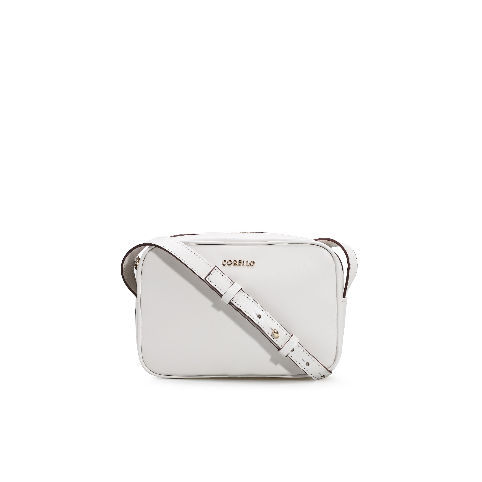 Bolsa Transversal Couro Branco