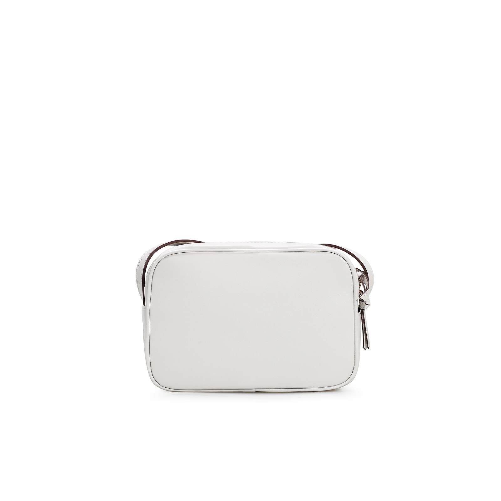 Bolsa Transversal Couro Branco