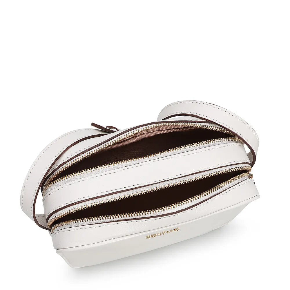 Bolsa Transversal Couro Branco - imagem 4