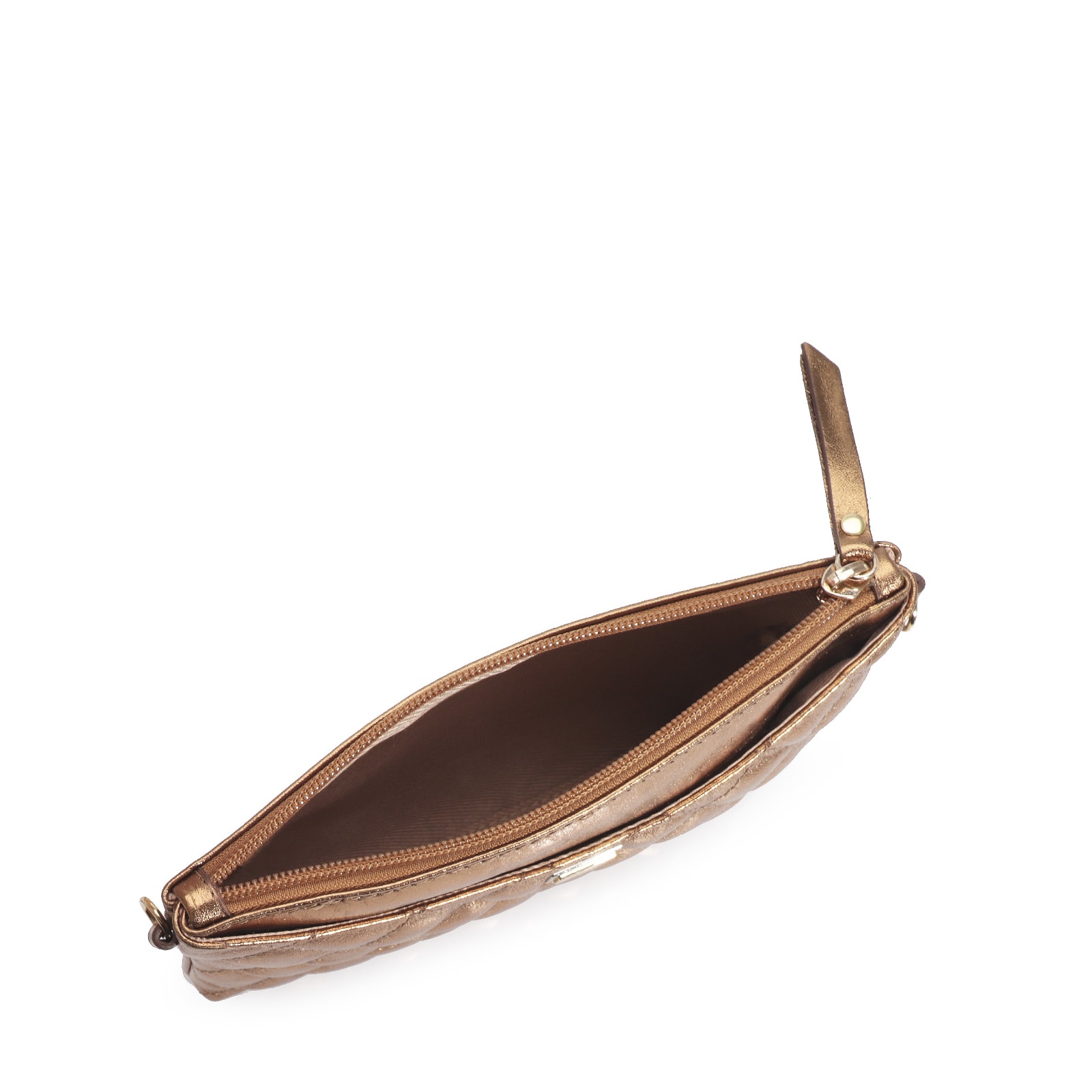 Bolsa Transversal Couro Bronze