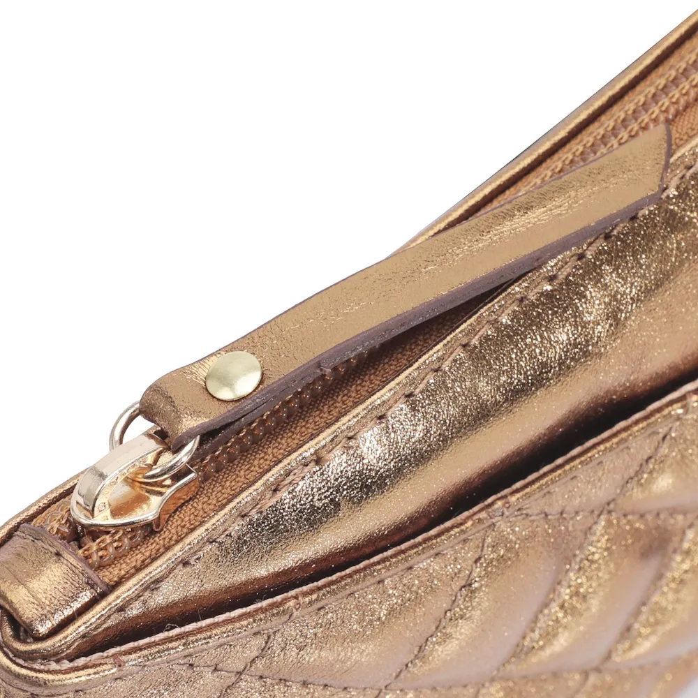 Bolsa Transversal Couro Bronze - imagem 5