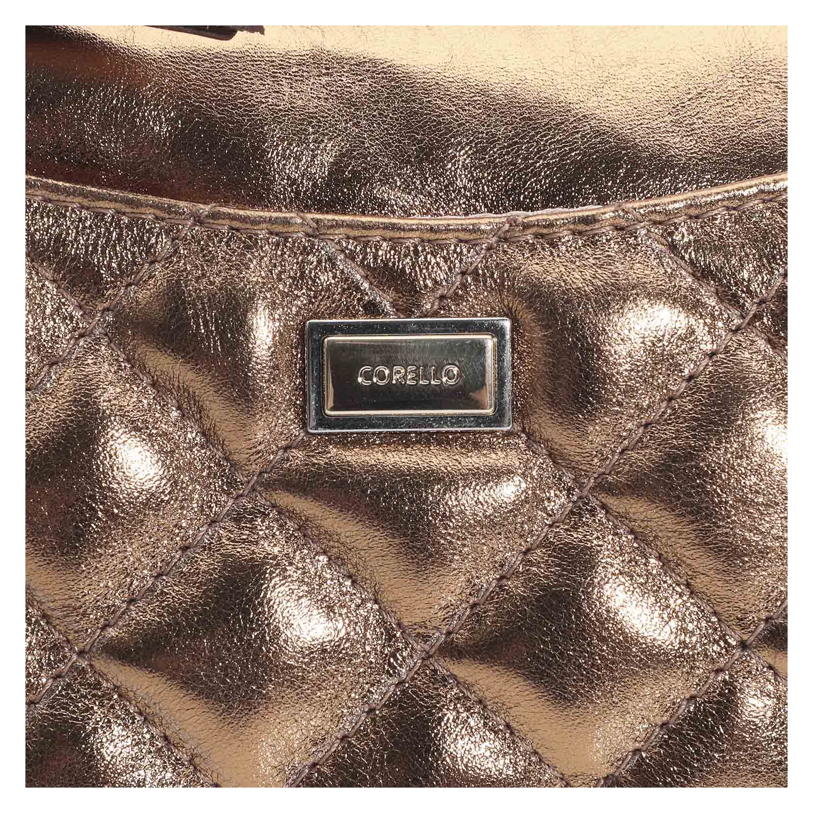 Bolsa Transversal Couro Bronze