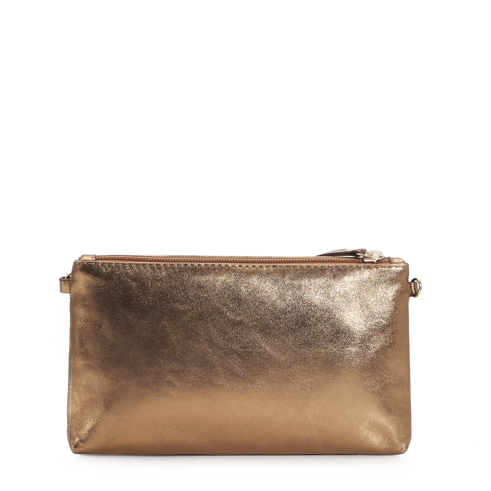 Bolsa Transversal Couro Bronze