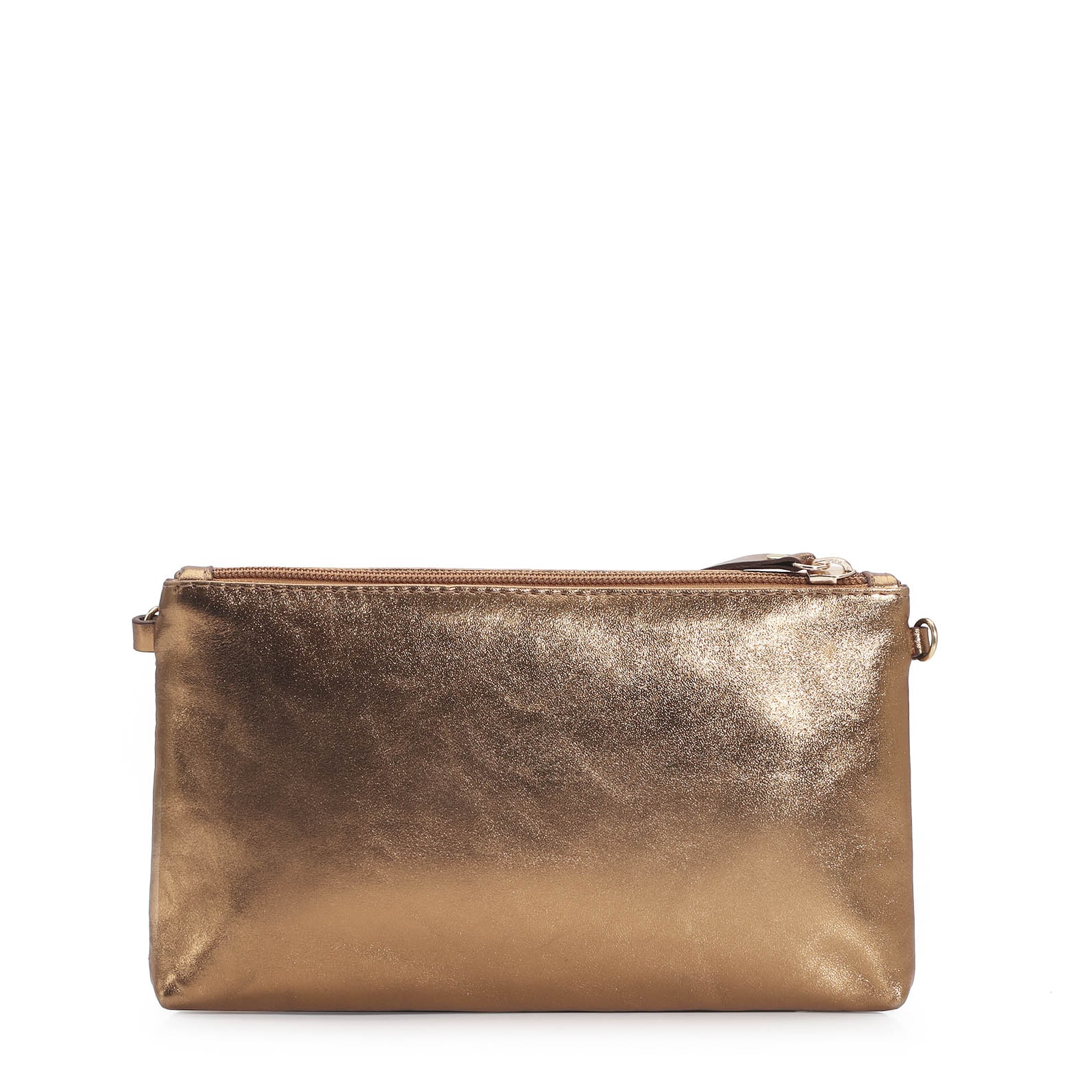 Bolsa Transversal Couro Bronze