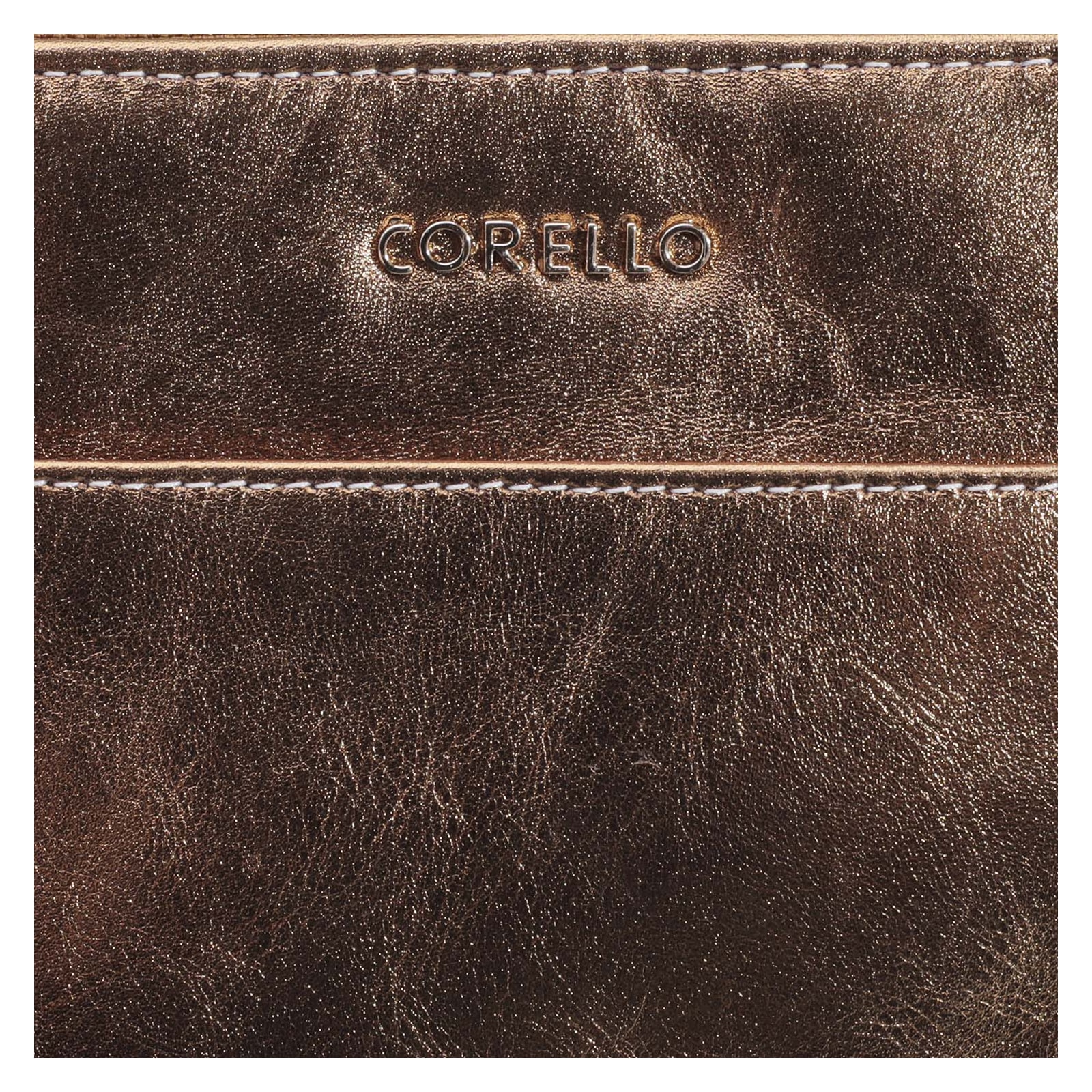 Bolsa Transversal Couro Bronze