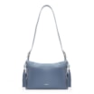 Bolsa Transversal Couro Camurça Azul - imagem 3