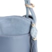 Bolsa Transversal Couro Camurça Azul - imagem 7