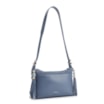 Bolsa Transversal Couro Camurça/Couro Azul - imagem 2