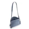 Bolsa Transversal Couro Camurça/Couro Azul - imagem 4