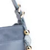 Bolsa Transversal Couro Camurça/Couro Azul - imagem 5