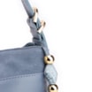 Bolsa Transversal Couro Camurça/Couro Azul - imagem 5