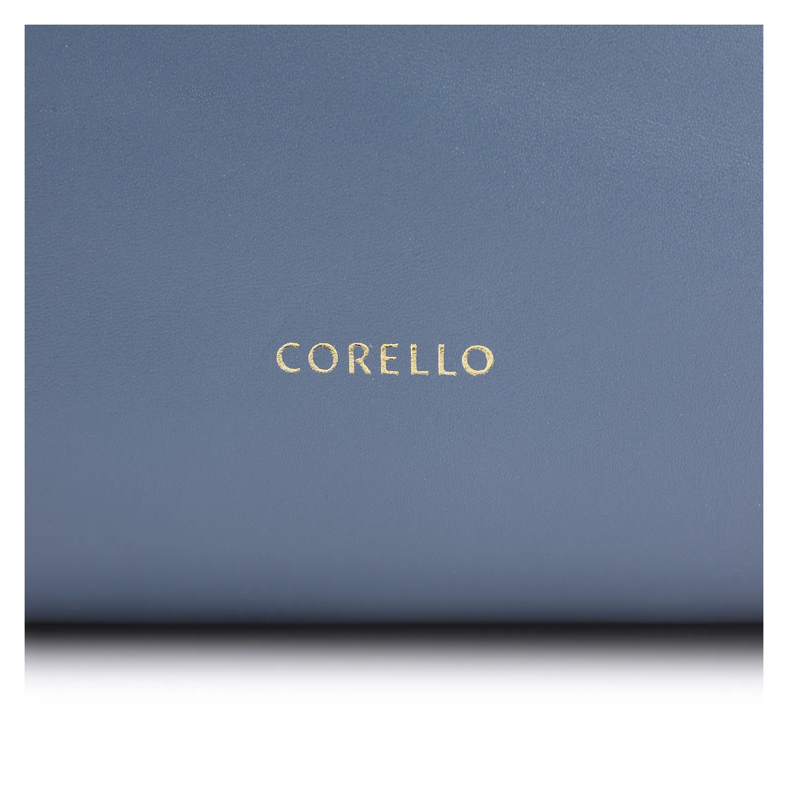 Bolsa Transversal Couro Camurça/Couro Azul