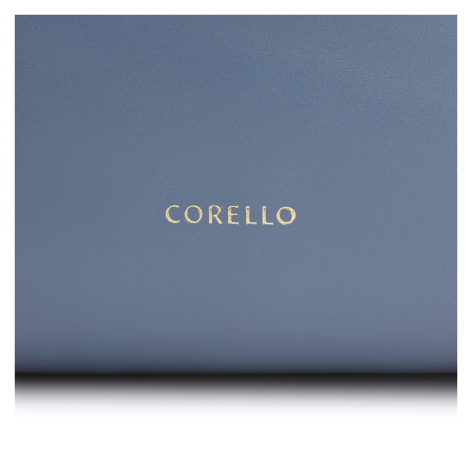 Bolsa Transversal Couro Camurça/Couro Azul