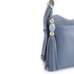 Bolsa Transversal Couro Camurça/Couro Azul - imagem 7