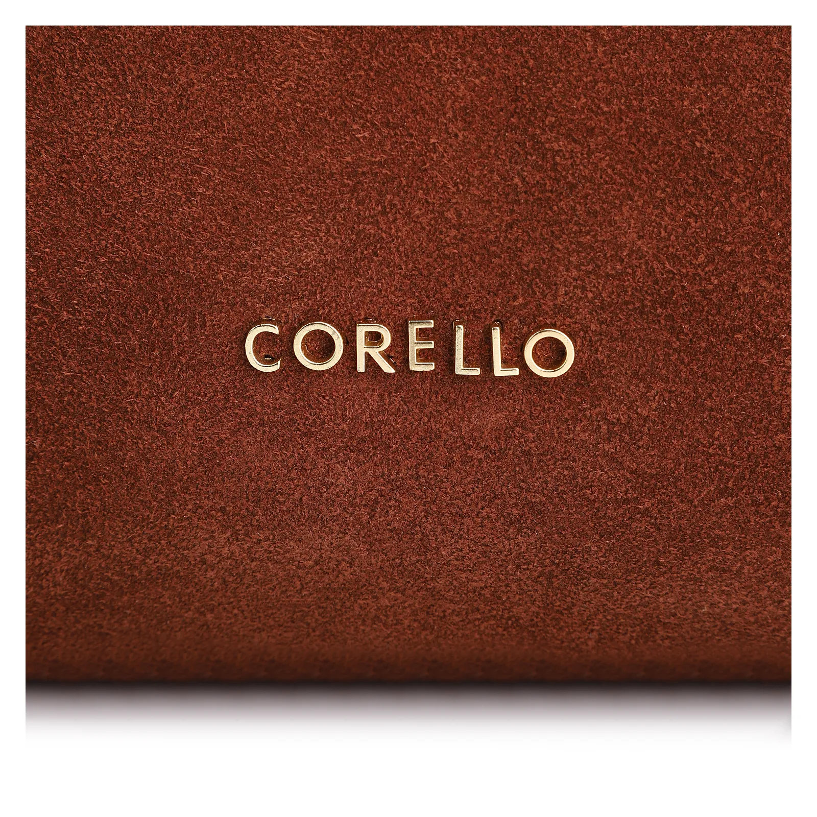 Bolsa Transversal Couro Camurça/Couro Marrom Escuro