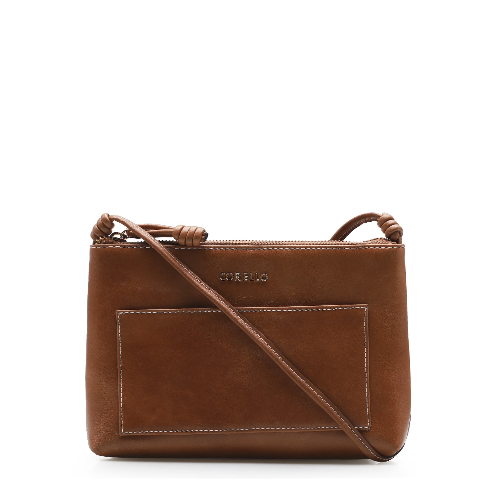 Bolsa Transversal Couro Caramelo