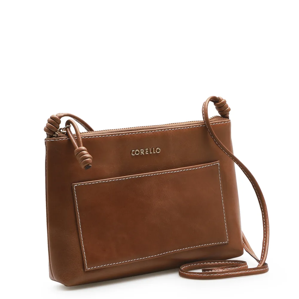 Bolsa Transversal Couro Caramelo - imagem 2