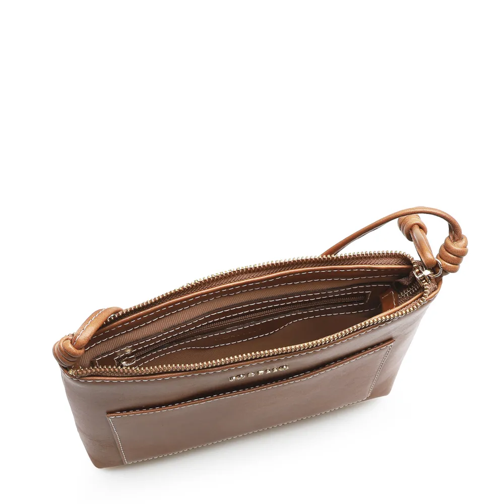 Bolsa Transversal Couro Caramelo - imagem 4