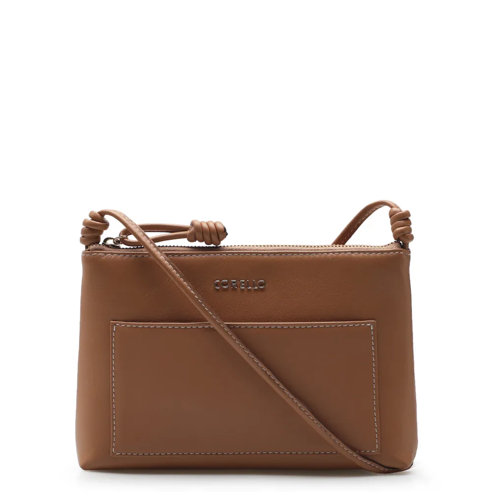 Bolsa Transversal Couro Caramelo