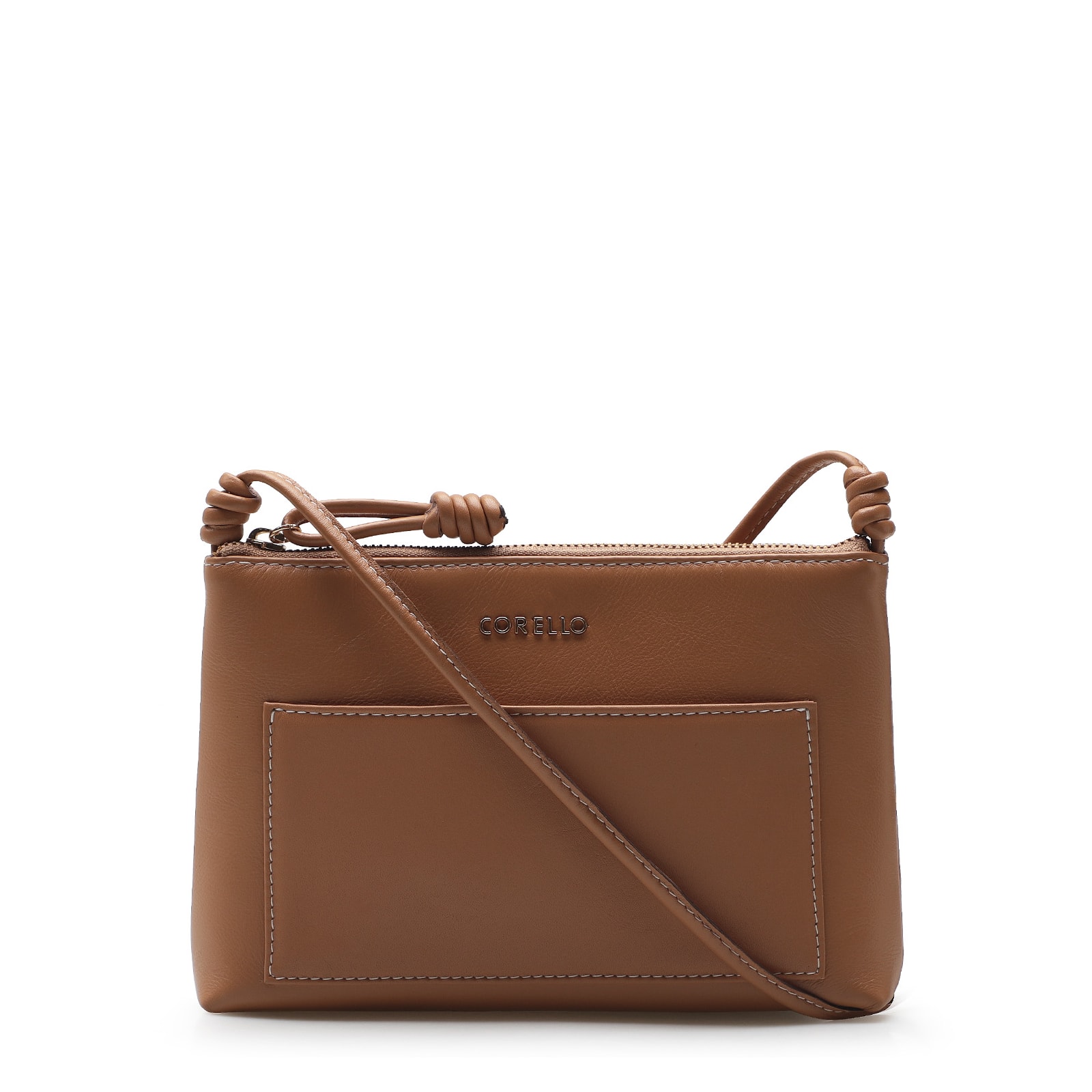Bolsa Transversal Couro Caramelo