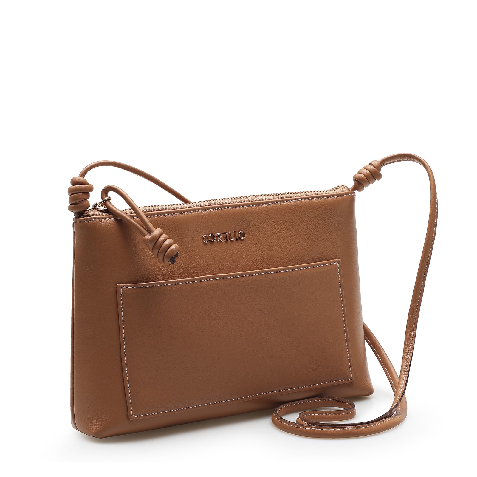 Bolsa Transversal Couro Caramelo