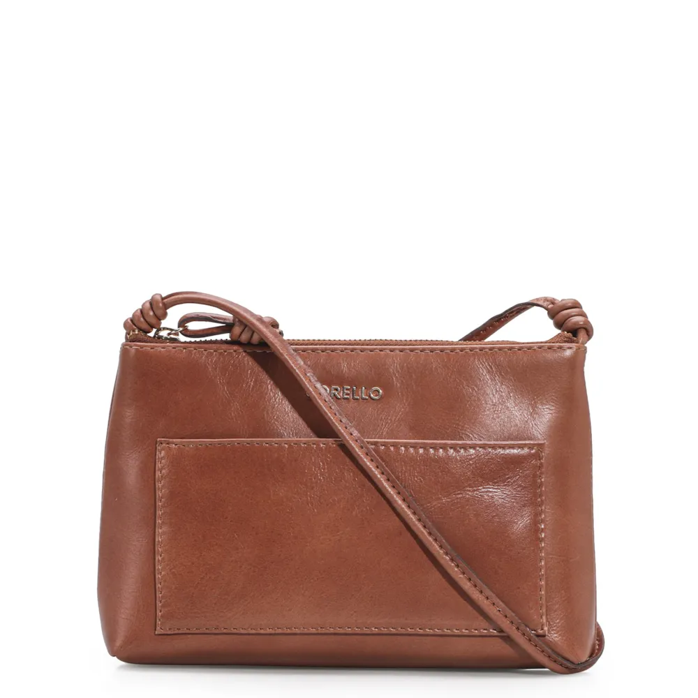 Bolsa Transversal Couro Caramelo
