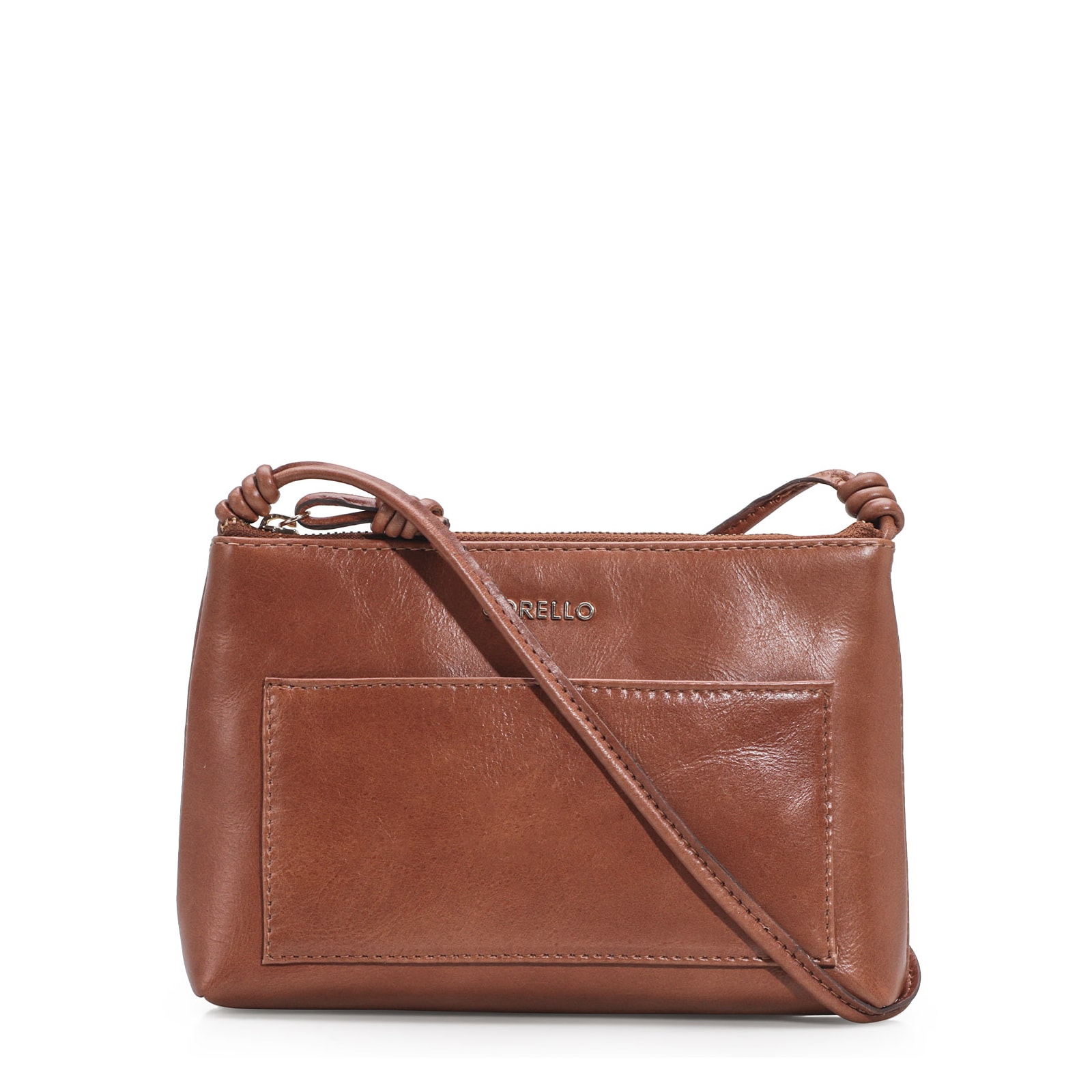 Bolsa Transversal Couro Caramelo