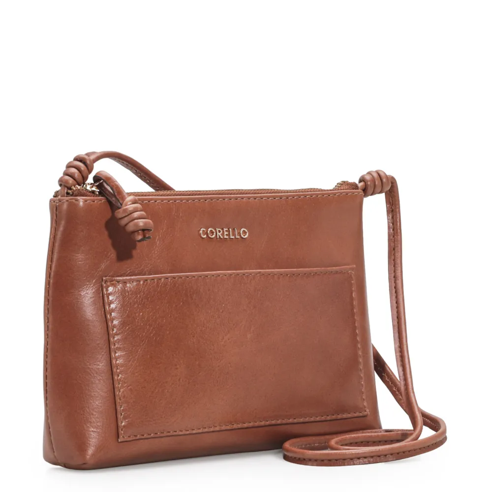 Bolsa Transversal Couro Caramelo - imagem 2