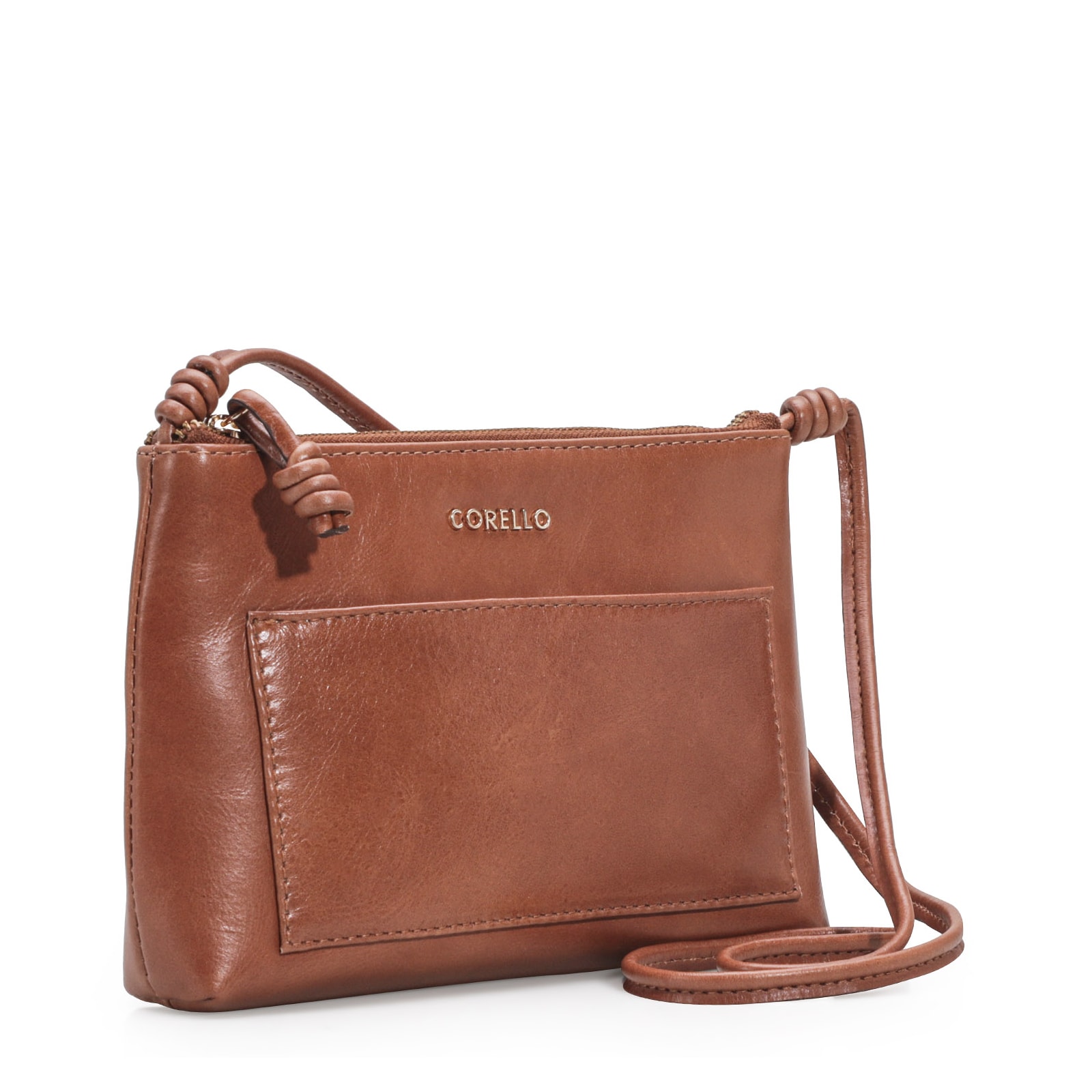 Bolsa Transversal Couro Caramelo