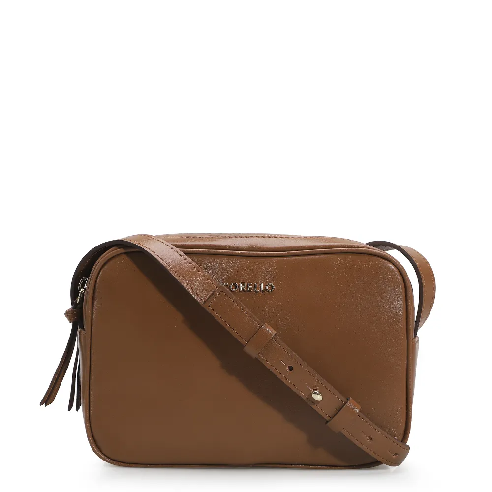 Bolsa Transversal Couro Caramelo