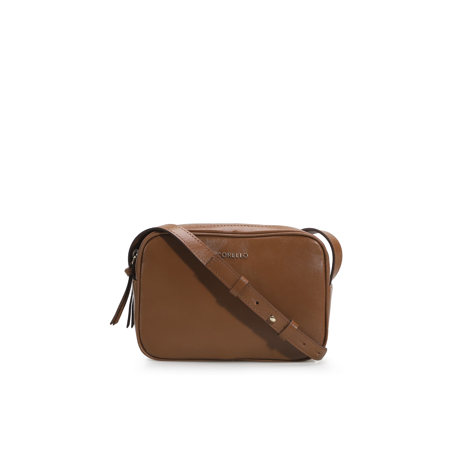 Bolsa Transversal Couro Caramelo