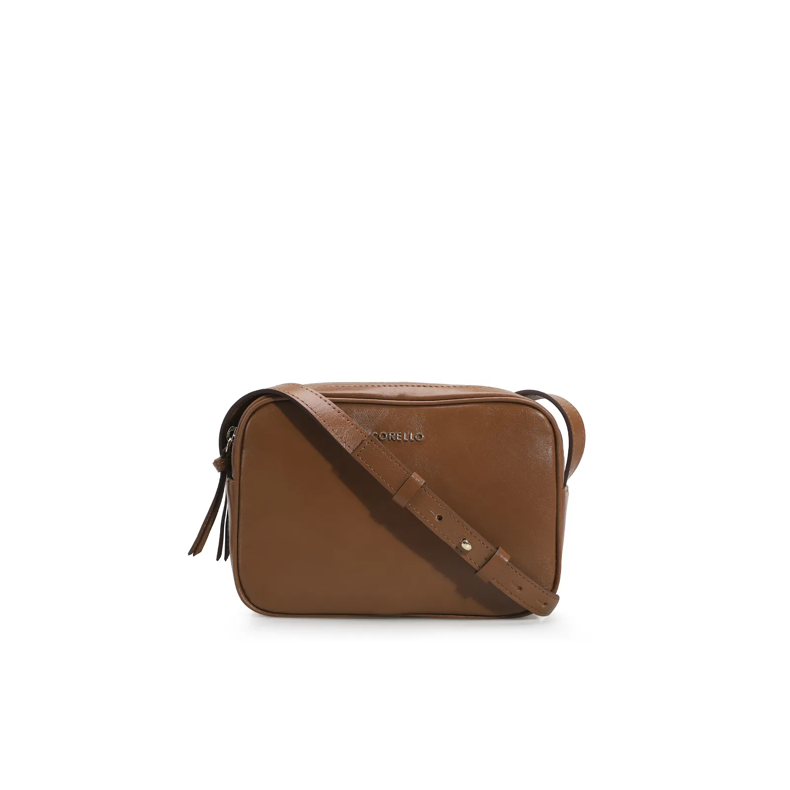 Bolsa Transversal Couro Caramelo