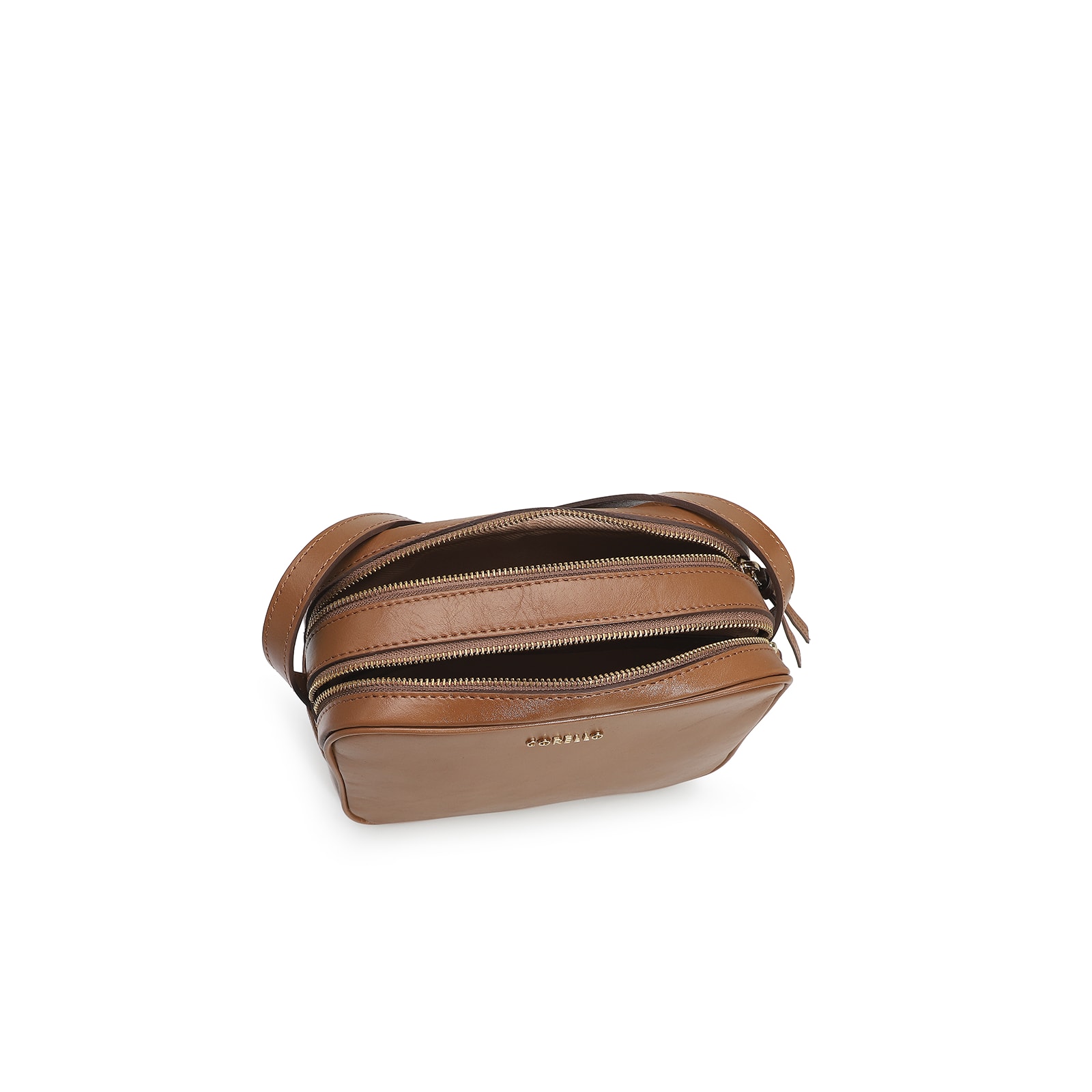 Bolsa Transversal Couro Caramelo