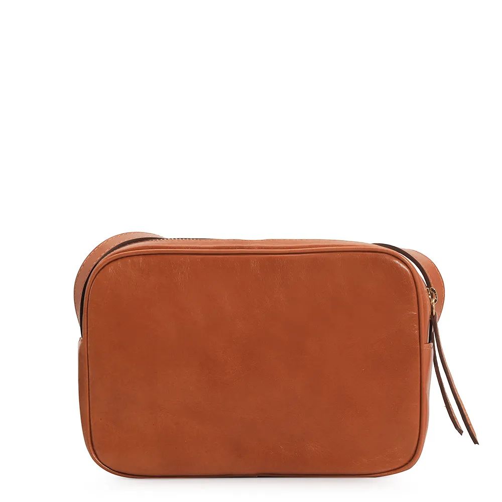 Bolsa Transversal Couro Caramelo - imagem 4