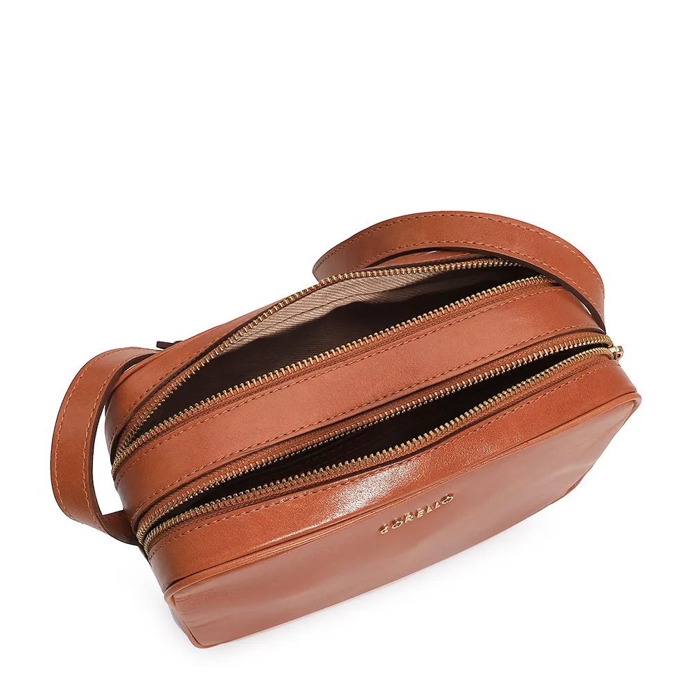 Bolsa Transversal Couro Caramelo - imagem 5